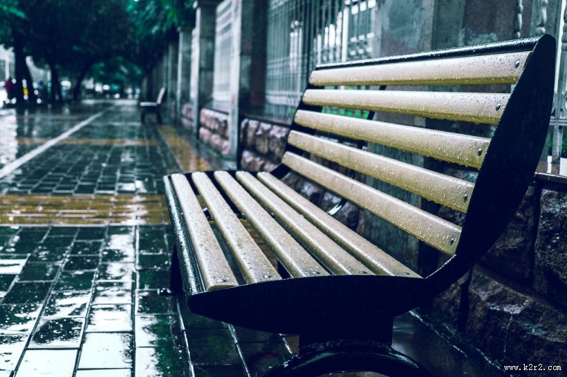 露天的长椅图片大全