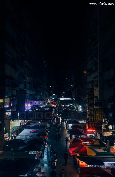 夜幕中的城市图片