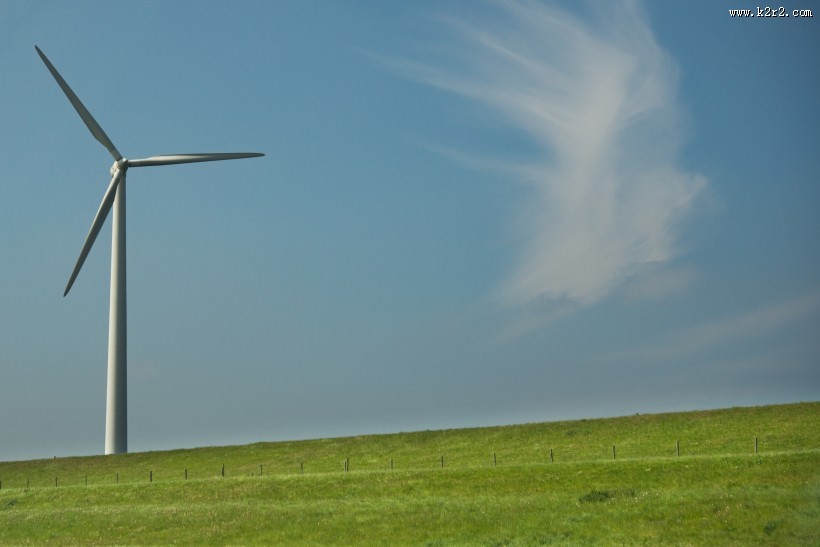 发电的风车图片