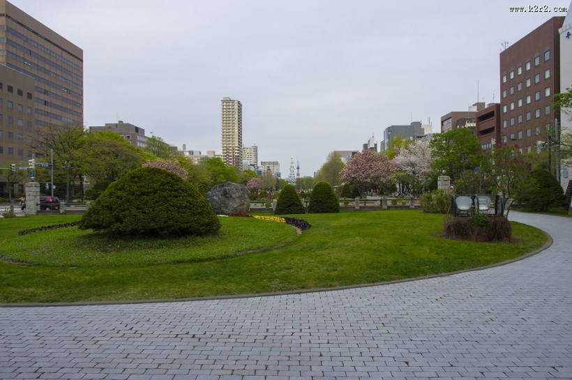 日本札幌大通公园美景图片