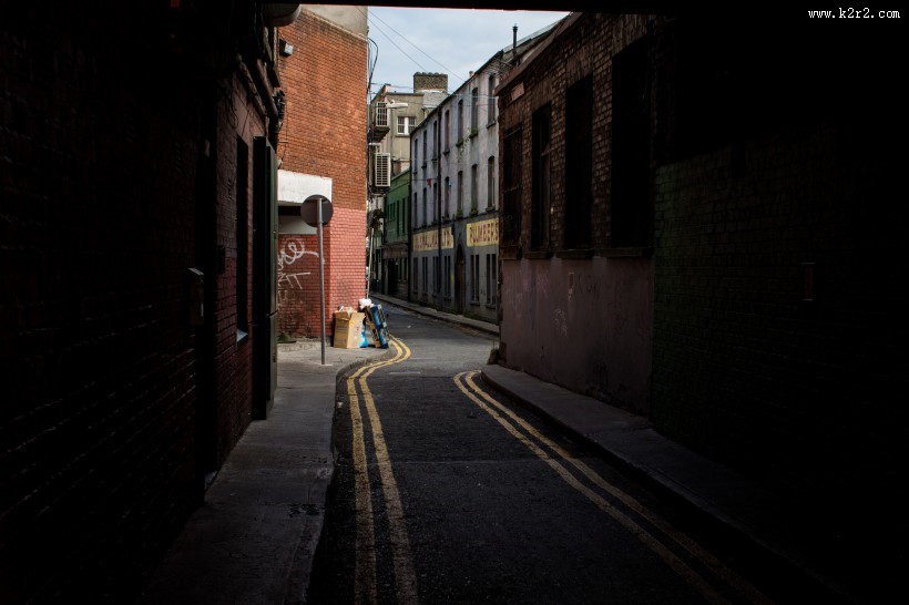 城市的小巷图片