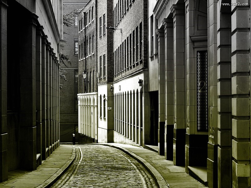 城市的小巷图片