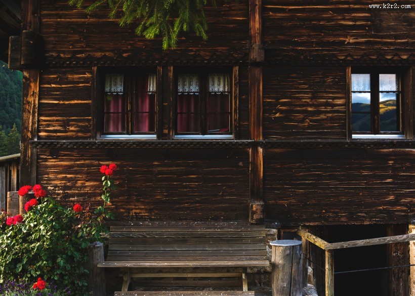 乡村好看的木屋图片