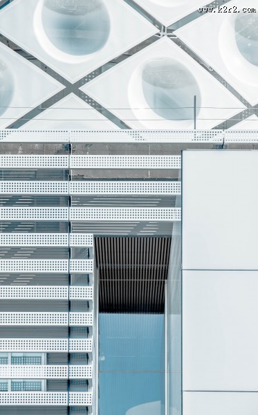 重叠几何风建筑图片