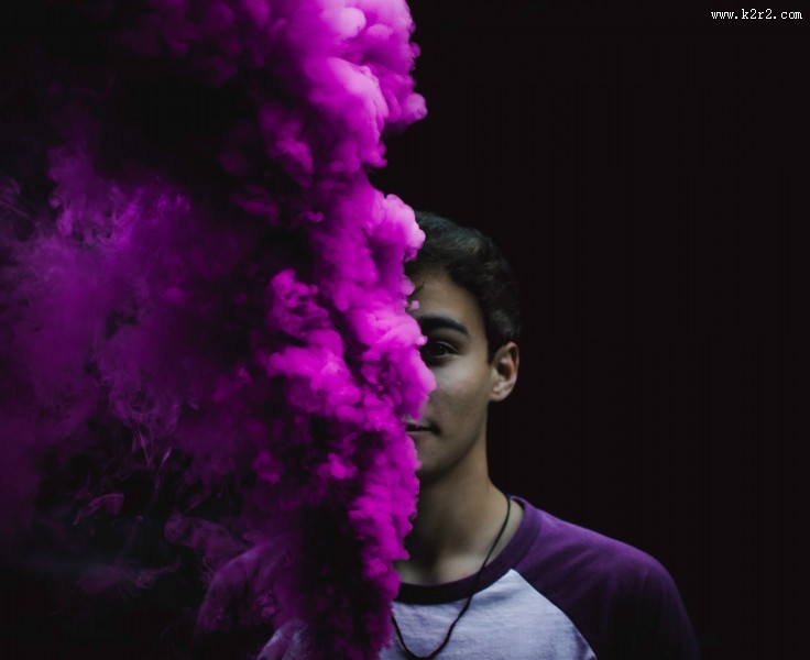 彩色的烟雾图片