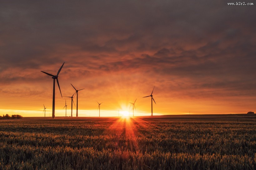 发电的风车图片大全