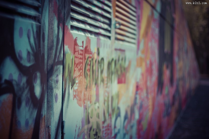 色彩斑斓的涂鸦图片