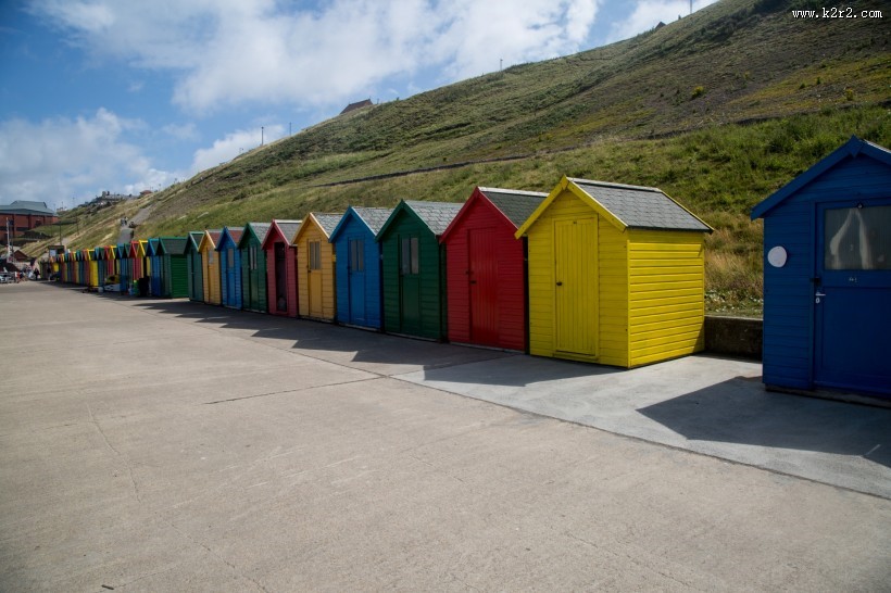 丰富多彩的沙滩小屋图片