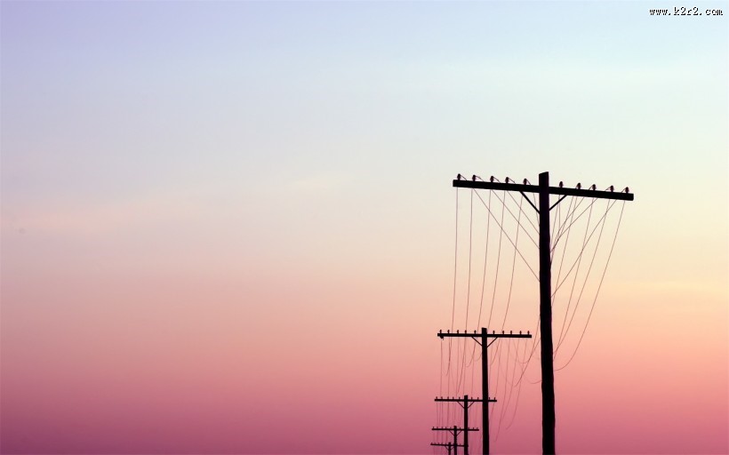 电线杆风景图片