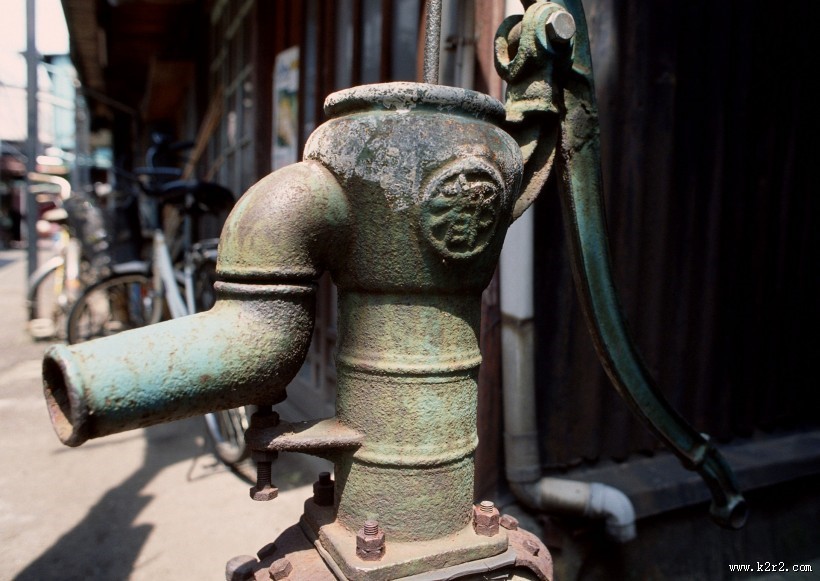 居民生活小巷特写图片