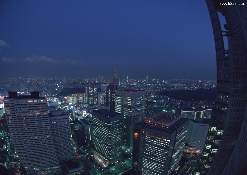繁华都市夜景图片