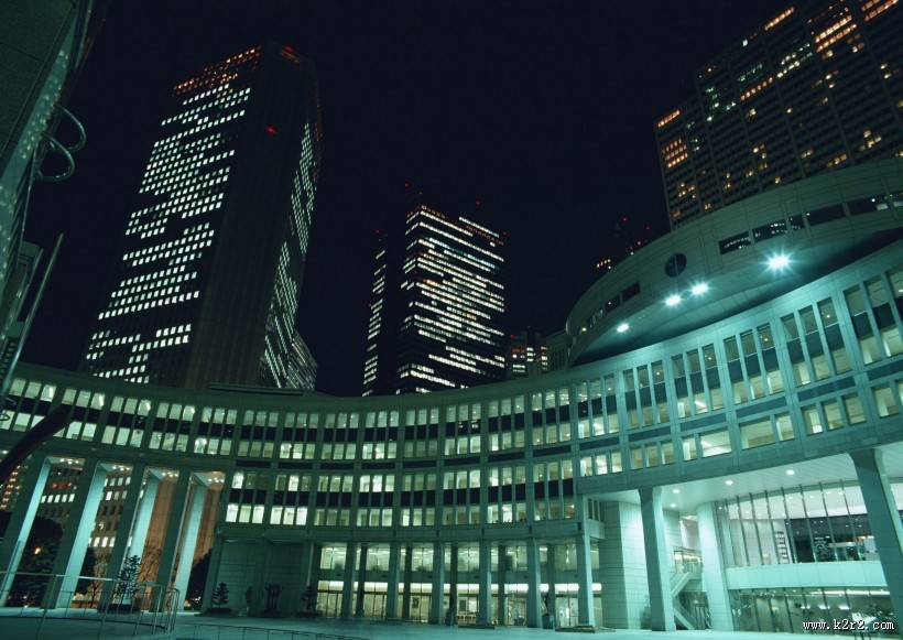 繁华都市夜景图片