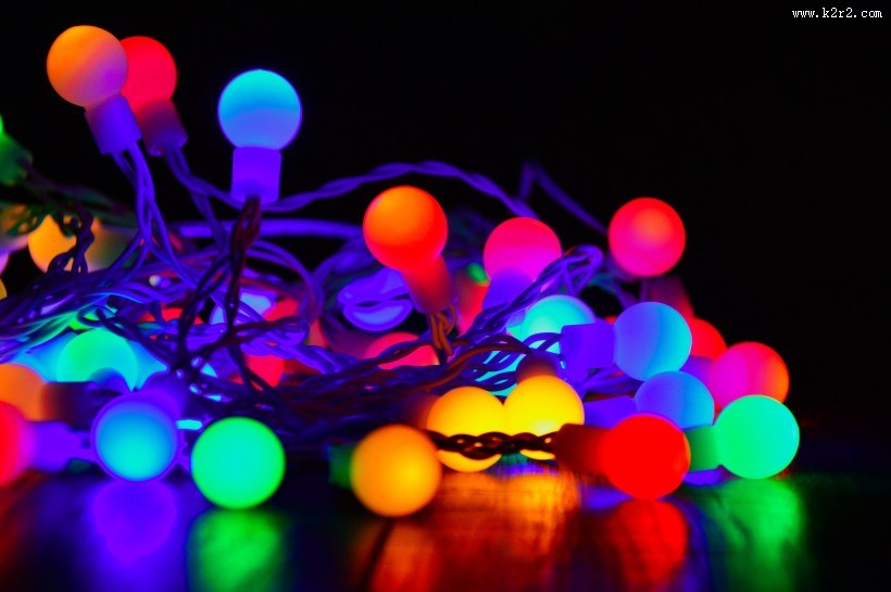 彩色串灯图片大全