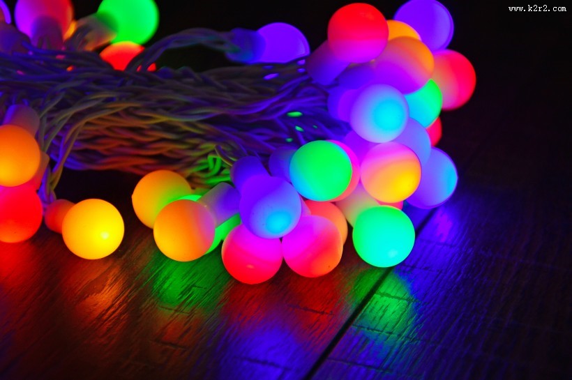 彩色串灯图片大全