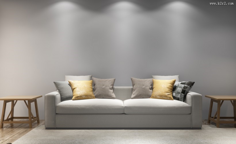简洁沙发陈列图片