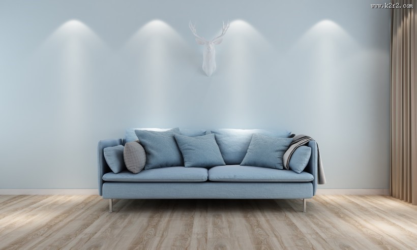 简洁沙发陈列图片