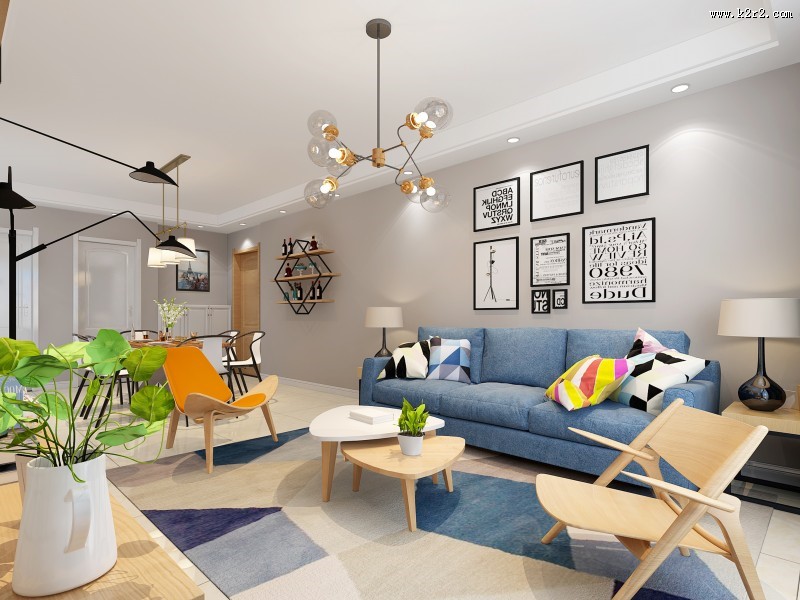 现代感十足的客厅装修设计图片