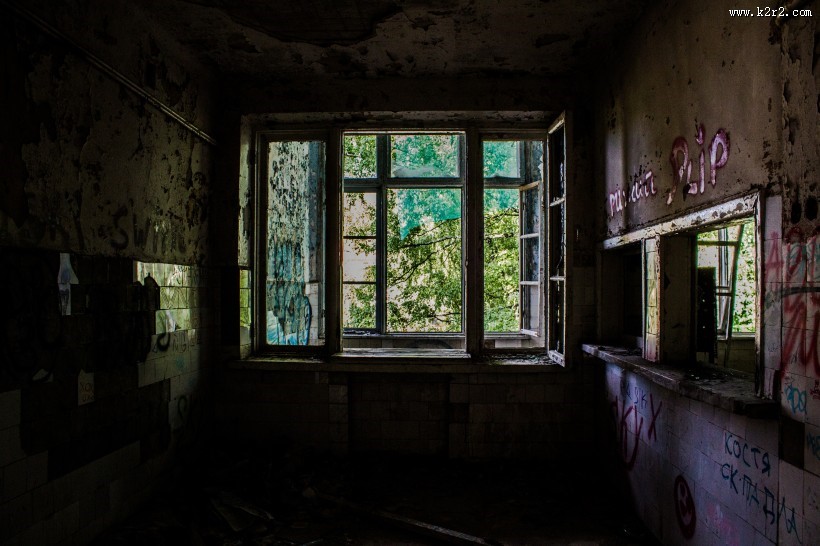 老式的木窗图片