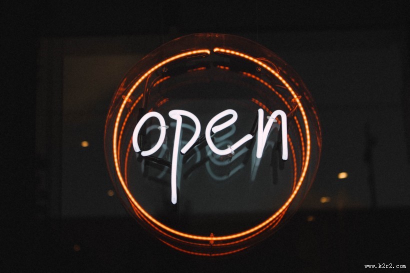 多彩的霓虹灯图片