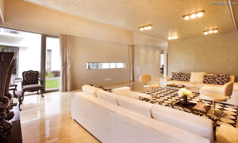 现代豪华客厅图片