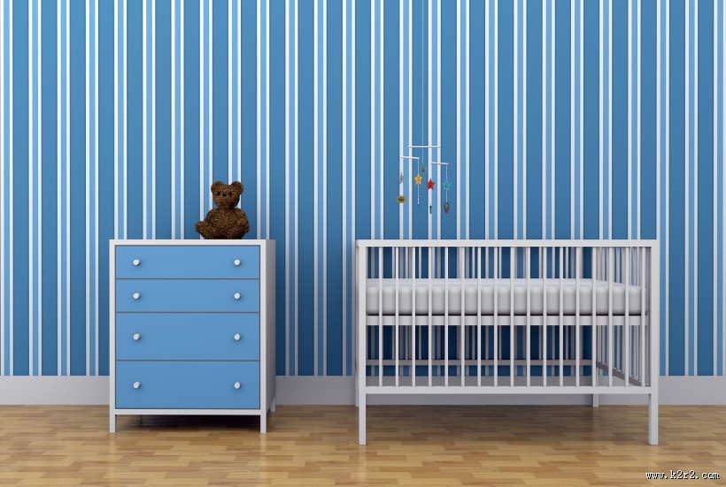 可爱温馨婴儿床图片