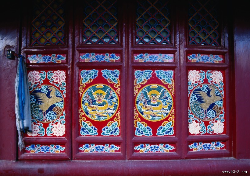 传统建筑门饰艺术图片