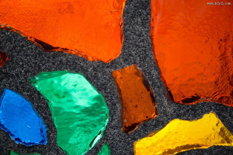 七彩玻璃马赛克图片