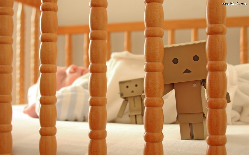 可爱的婴儿床图片