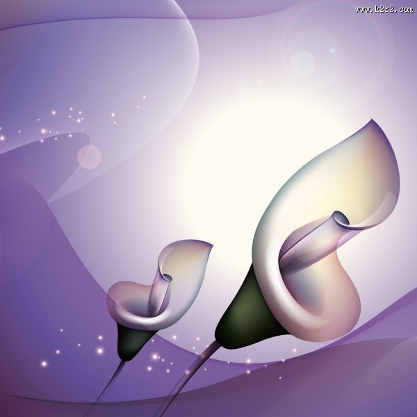 马蹄莲家居三联画图片