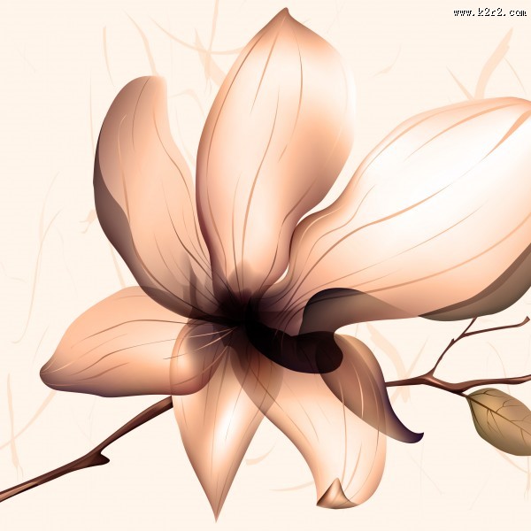 端庄大气花朵三联画图片