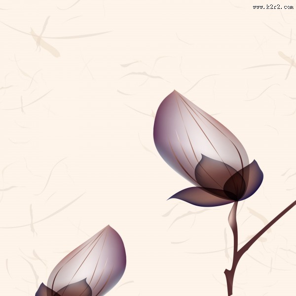 端庄大气花朵三联画图片