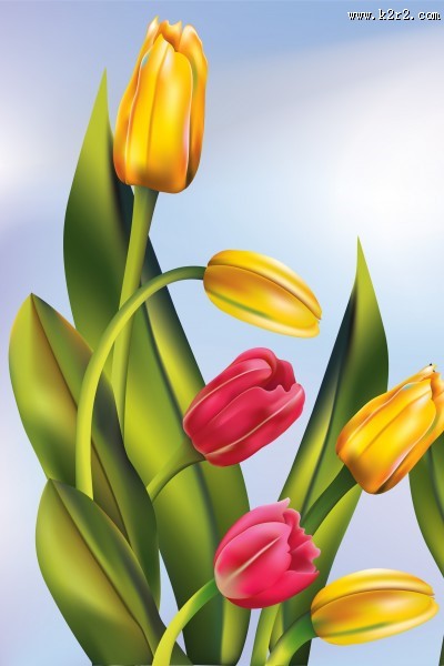 端庄大气花朵三联画图片