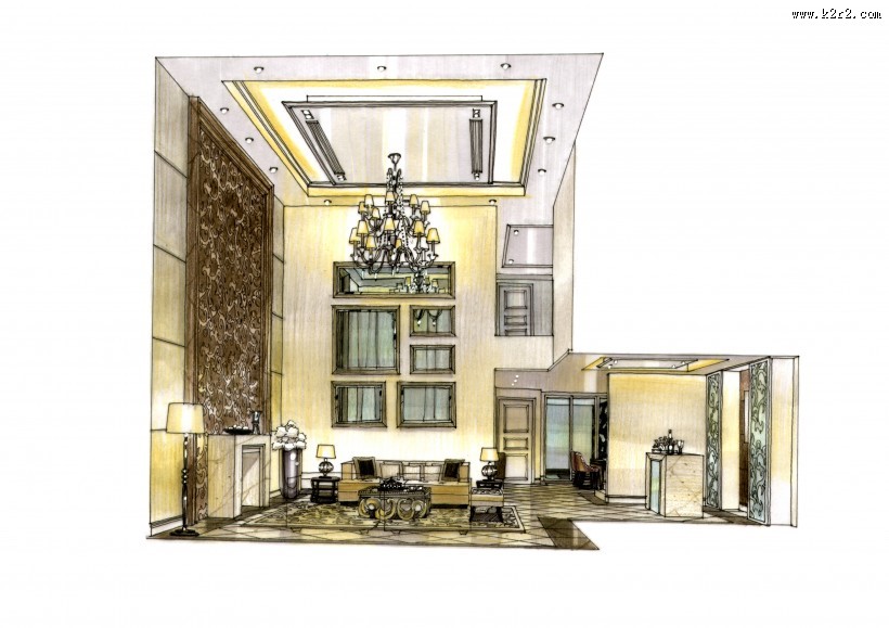 成都四海逸家家装手绘b图片