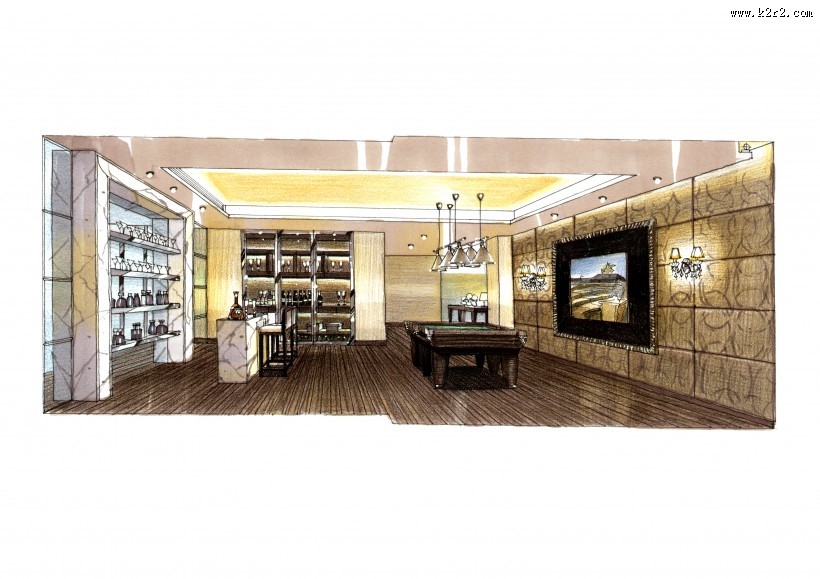 中海金沙湾室内手绘2图片大全