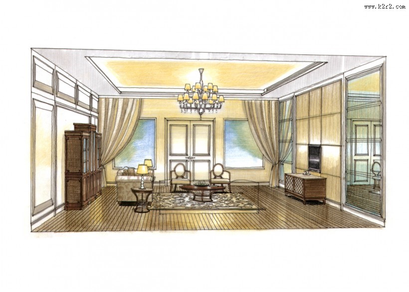 北京史家胡同室内手绘图片