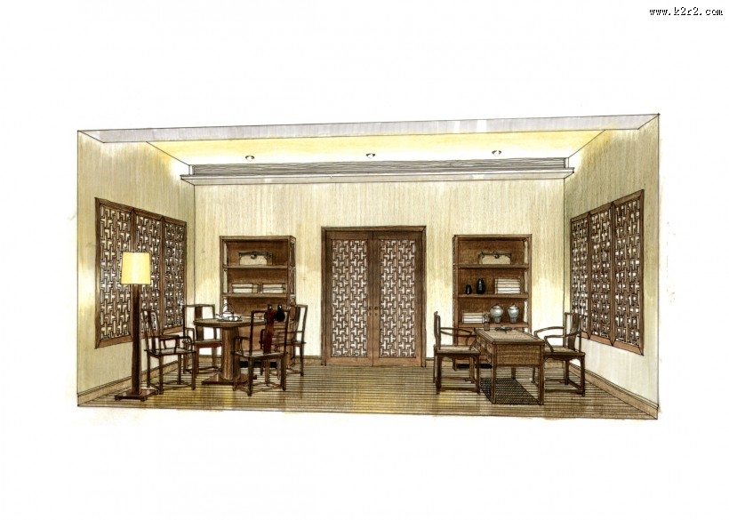 北京史家胡同室内手绘图片