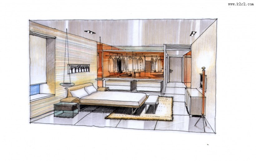 无锡太湖国际社区住宅手绘稿图片