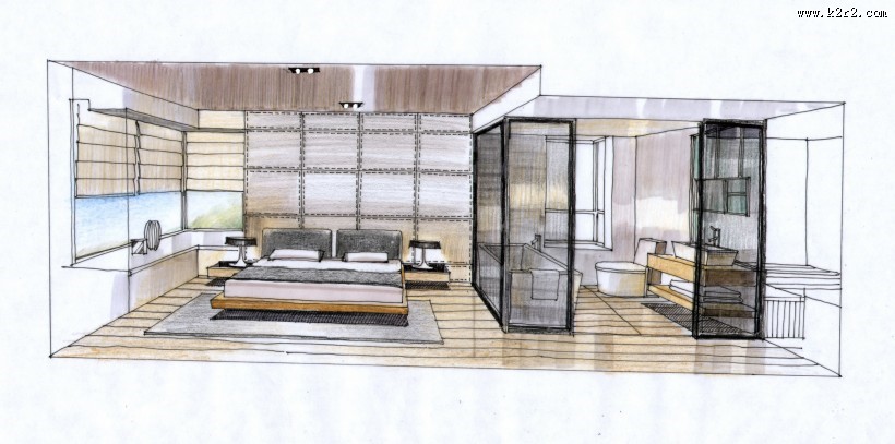 无锡太湖国际社区住宅手绘稿图片