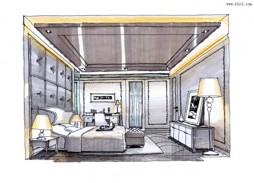 无锡太湖国际社区住宅手绘稿图片