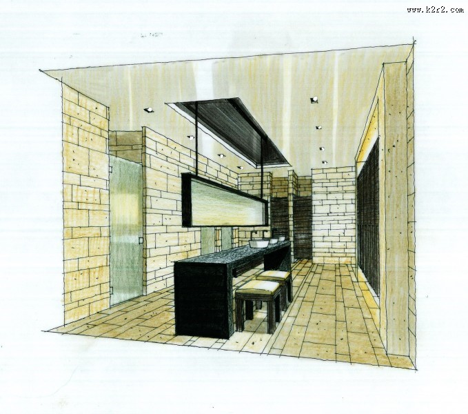 广州爱丁堡国际公寓室内手绘稿图片大全