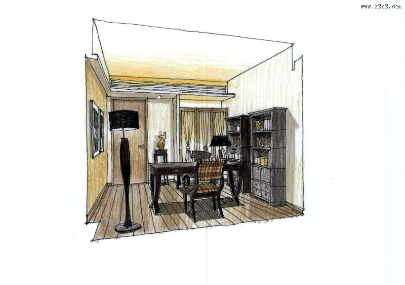 广州爱丁堡国际公寓室内手绘稿图片大全