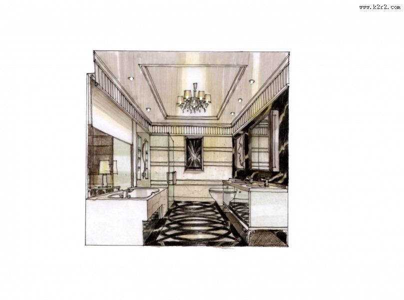 合景誉峰A5手绘稿图片大全