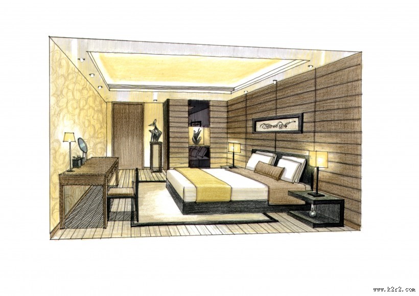 中海花城湾室内设计手绘图片