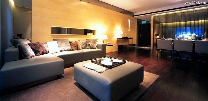 擎天半岛客厅样板图片