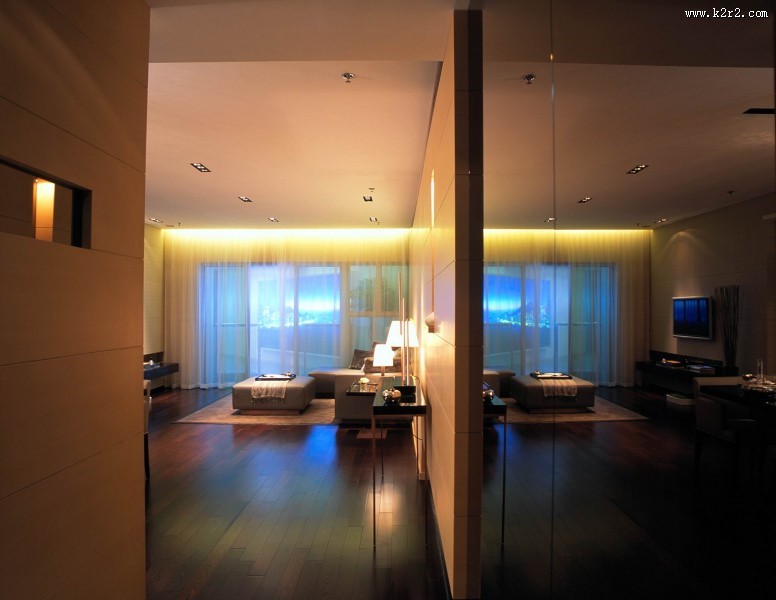 擎天半岛客厅样板图片