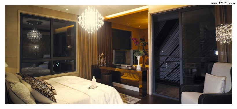 奢华风卧室样板图片大全