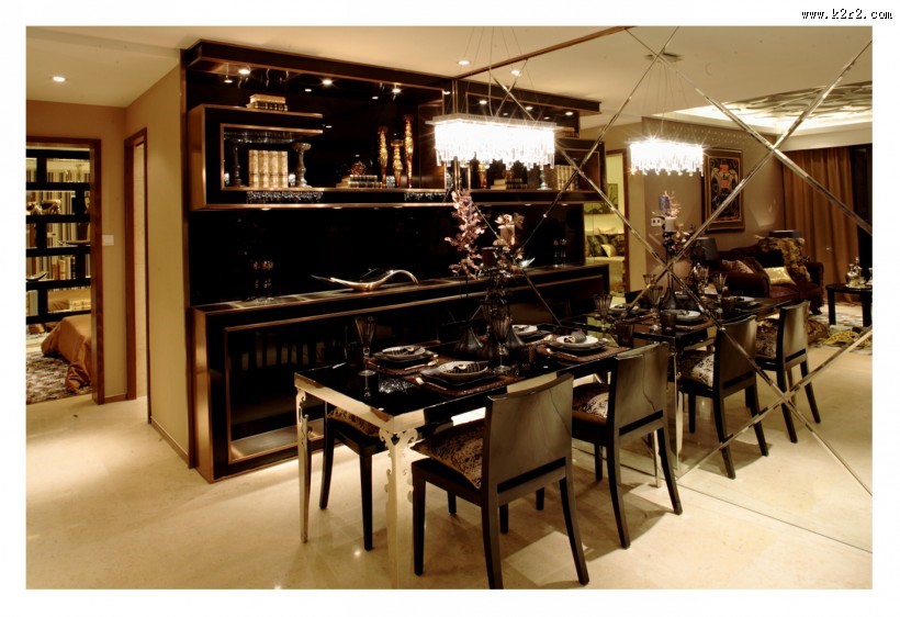 奢华风餐厅图片大全
