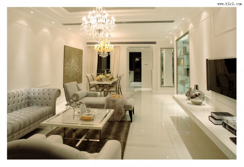 奢华风客厅样板图片