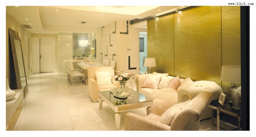 奢华风客厅样板图片