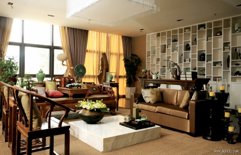 后现代-万科棠樾别墅样板房图片